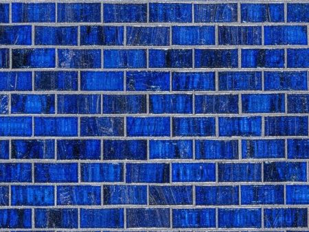 239R Sapphire, 3 4  x 1-1 2  - Glass Tile For Sale