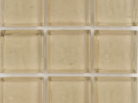 Amber Clear, 1  x 1  - Glass Tile Discount