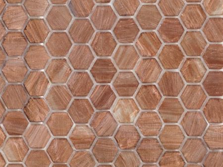 222H Sand Storm, Hexagon Mosaic - Glass Tile Online Sale