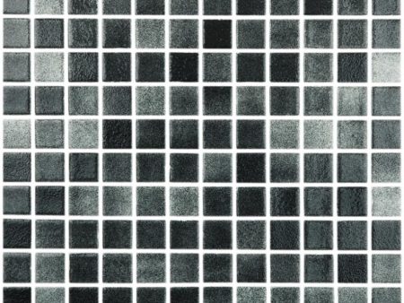 Fog Black, 1  x 1  - Glass Tile For Cheap