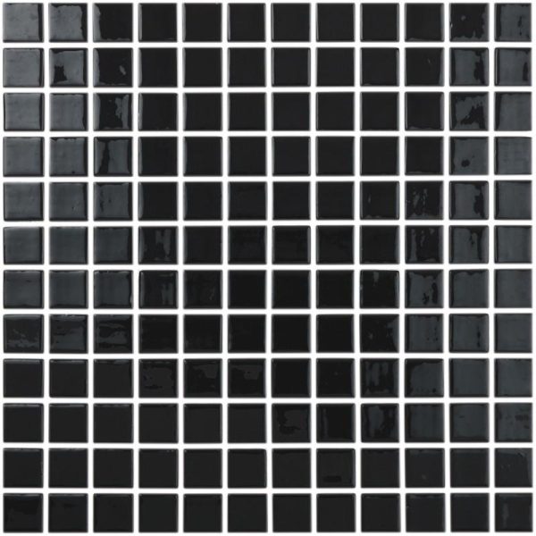 Black, 1  x 1  - Glass Tile Sale