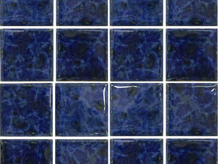 Navy Blue, 3  x 3  - Porcelain Pool Tile Supply