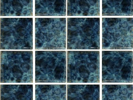 Ocean Blue, 3  x 3  - Porcelain Pool Tile Sale