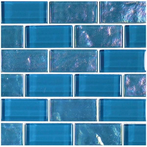 Azure, 1  x 2  - Glass Tile Online Hot Sale