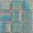 Larimar Iridescent, 1  x 1  - Glass Tile Cheap