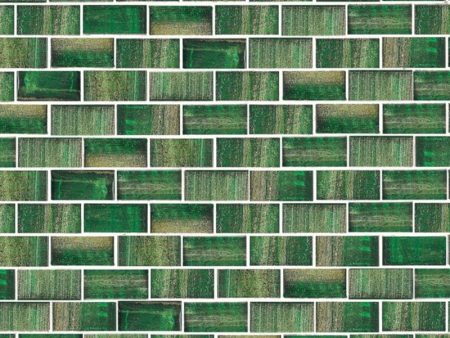 236R Jungle Canopy, 3 4  x 1-1 2  - Glass Tile Online Sale