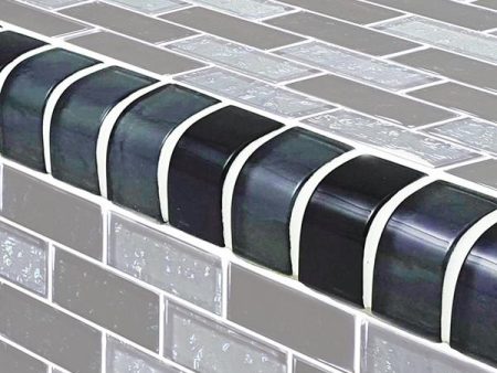 Slate, Trim - Glass Tile For Discount