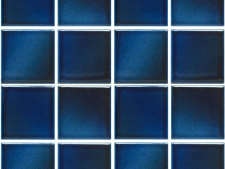 Misty Blue, 3  x 3  - Porcelain Pool Tile on Sale