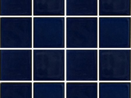 Royal Blue, 3  x 3  - Porcelain Pool Tile Online now