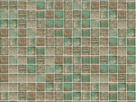 235 Emerald Sparkle, 3 4  x 3 4  - Glass Tile For Discount