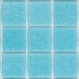 122 Deep Sky Blue, 3 4  x 3 4  - Glass Tile For Sale