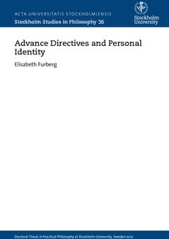 Advance directives and personal identity Online Sale